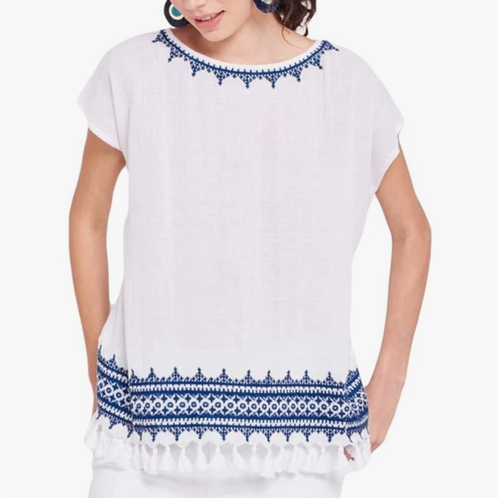 Roller rabbit top bathing suit cover up